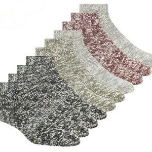 Weatherproof Vintage Ankle Boot Socks- Gray, Red, Olive, Black/White - 6 Pack
